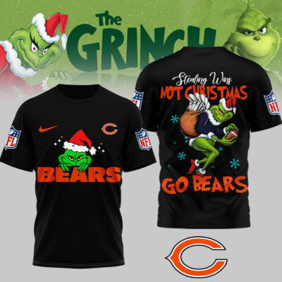 Chicago Bears | Premium NFL Stealing Wins Not Christmas 3D Shirt