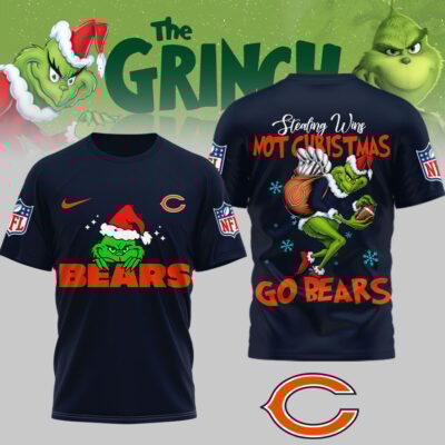 Chicago Bears | Premium NFL Stealing Wins Not Christmas 3D Shirt