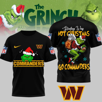 Washington Commanders | Premium NFL Stealing Wins Not Christmas 3D Shirt
