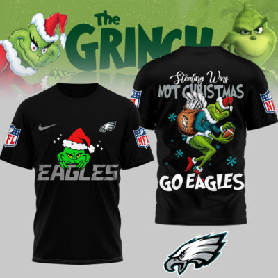 Philadelphia Eagles | Premium NFL Stealing Wins Not Christmas 3D Shirt