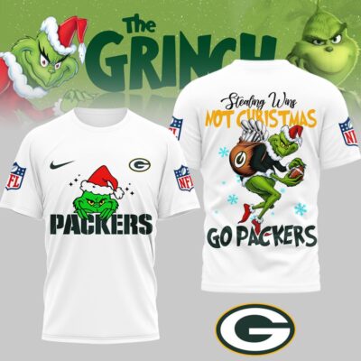 Green Bay Packers | Premium NFL Stealing Wins Not Christmas 3D Shirt