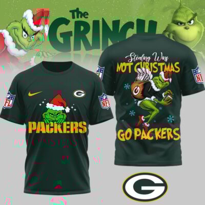 Green Bay Packers | Premium NFL Stealing Wins Not Christmas 3D Shirt