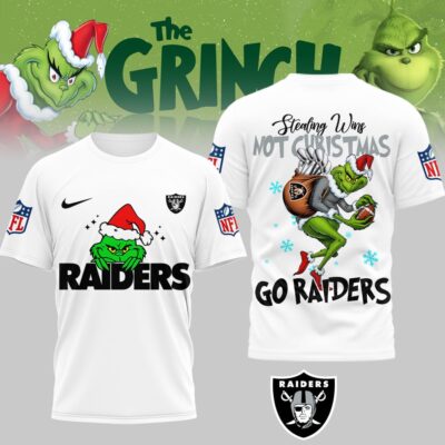 Las Vegas Raiders | Premium NFL Stealing Wins Not Christmas 3D Shirt