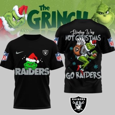 Las Vegas Raiders | Premium NFL Stealing Wins Not Christmas 3D Shirt