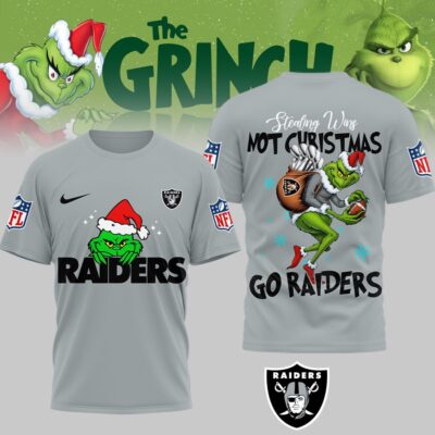 Las Vegas Raiders | Premium NFL Stealing Wins Not Christmas 3D Shirt