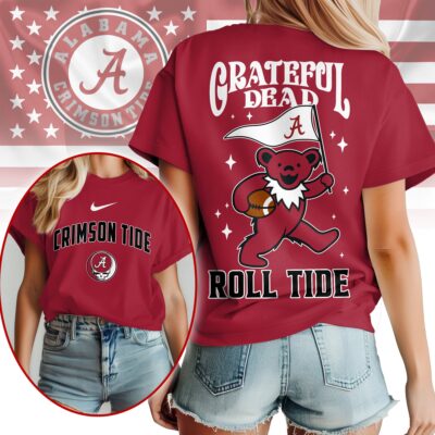 Alabama Crimson Tide | Premium NCAA Grateful Dead Pride 3D Shirt