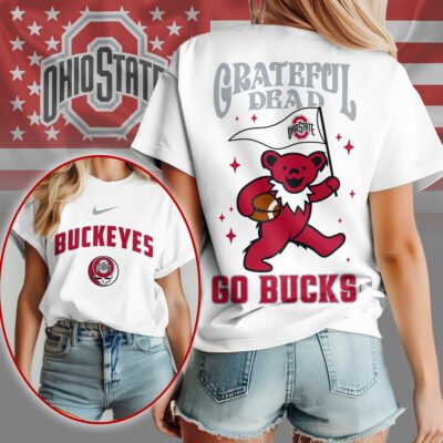 Ohio State Buckeyes | Premium NCAA Grateful Dead Pride 3D Shirt