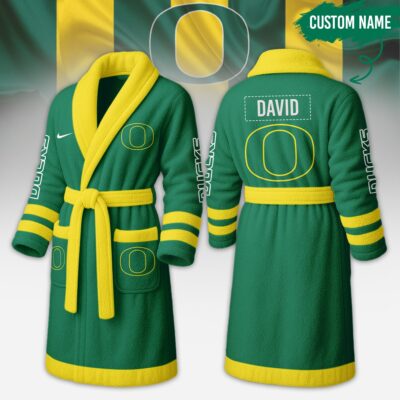 Oregon Ducks | Premium NCAA Fleece Bathrobe - XL