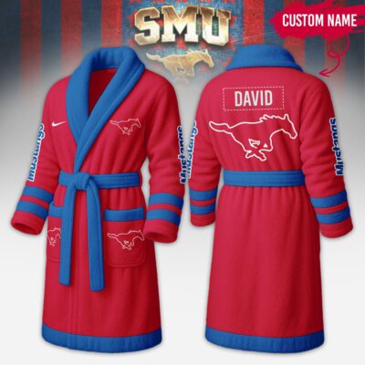 SMU Mustangs | Premium NCAA Fleece Bathrobe