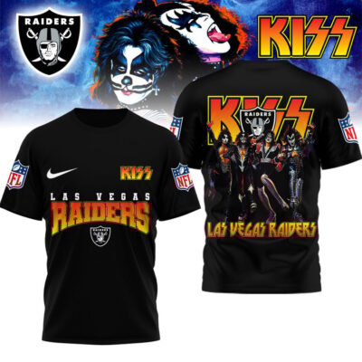 Las Vegas Raiders | Premium NFL Kiss Band 3D Shirt