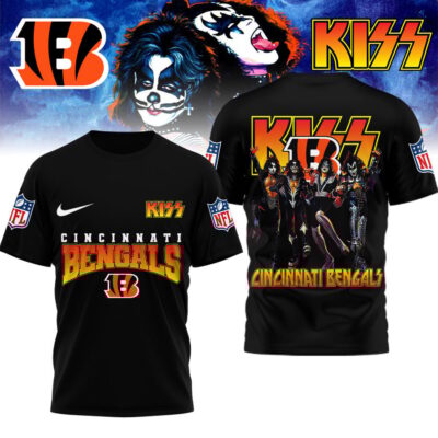 Cincinnati Bengals | Premium NFL Kiss Band 3D Shirt - L