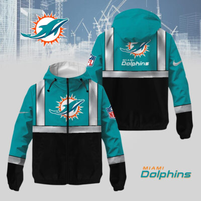 Miami Dolphins | Premium NFL Safety Windbreaker Jacket
