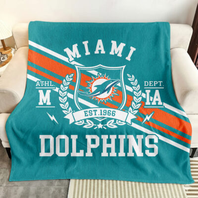 Miami Dolphins | Premium NFL Legacy Fleece Blanket - 50 x 60inch