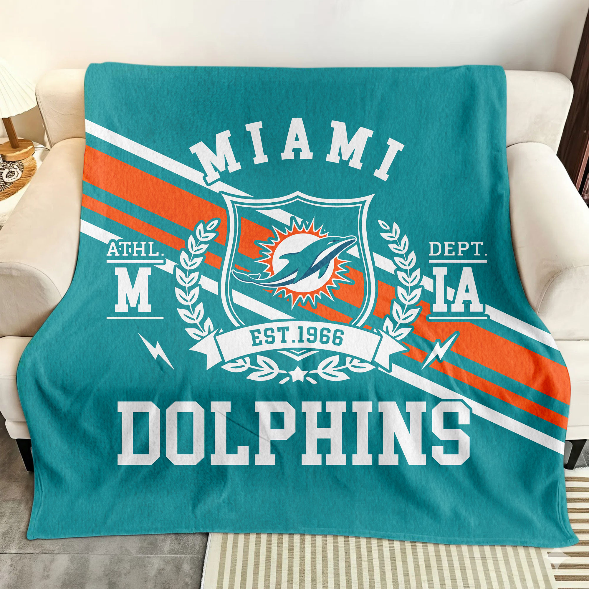 Miami Dolphins | Premium NFL Legacy Fleece Blanket