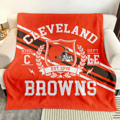 Cleveland Browns | Premium NFL Legacy Fleece Blanket - 30 x 40inch