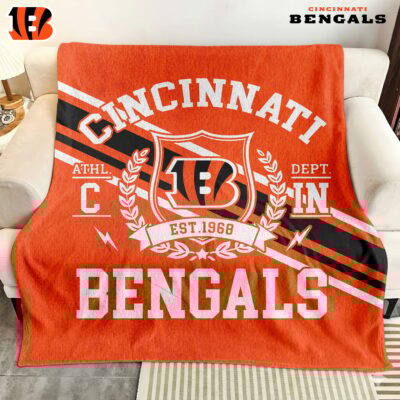 Cincinnati Bengals | Premium NFL Legacy Fleece Blanket - 50 x 60inch