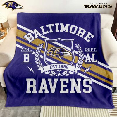 Baltimore Ravens | Premium NFL Legacy Fleece Blanket - 60 x 80inch