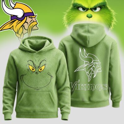 Minnesota Vikings | Premium NFL Grinch Christmas Hoodie