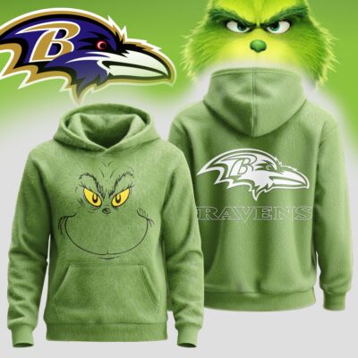 Baltimore Ravens | Premium NFL Grinch Christmas Hoodie
