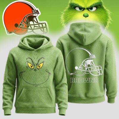 Cleveland Brown | Premium NFL Grinch Christmas Hoodie - 4XL