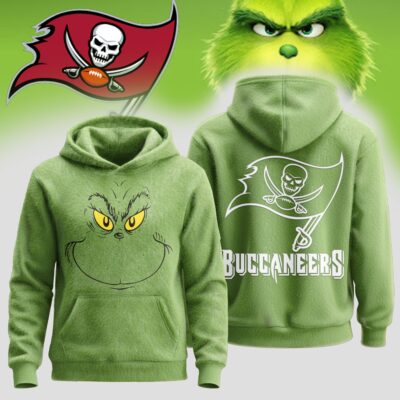 Tampa Bay Buccaneers | Premium NFL Grinch Christmas Hoodie - L