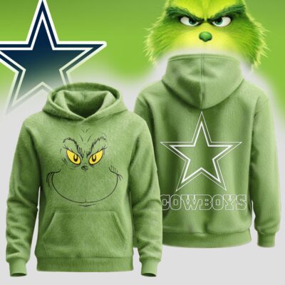 Dallas Cowboys | Premium NFL Grinch Christmas Hoodie - S