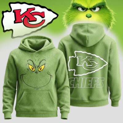 Kansas City Chiefs | Premium NFL Grinch Christmas Hoodie - XL