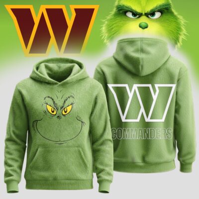Washington Commanders | Premium NFL Grinch Christmas Hoodie - 2XL
