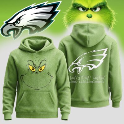 Philadelphia Eagles | Premium NFL Grinch Christmas Hoodie
