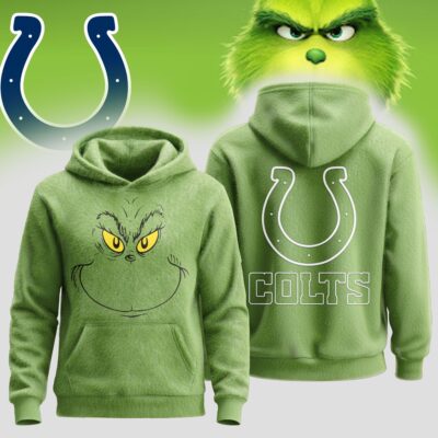 Indianapolis Colts | Premium NFL Grinch Christmas Hoodie - 3XL