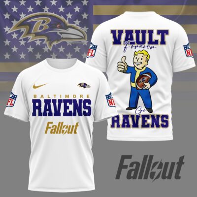 Baltimore Ravens | Premium NFL Fallout Fan 3D Shirt