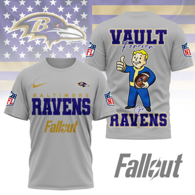 Baltimore Ravens | Premium NFL Fallout Fan 3D Shirt