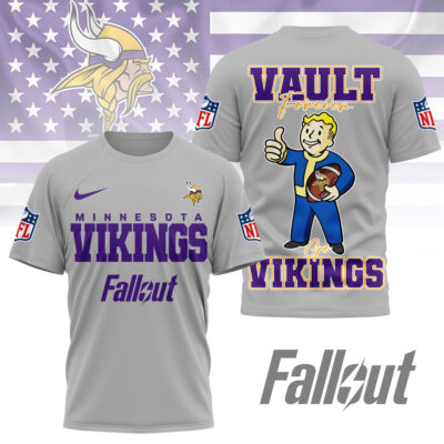 Minnesota Vikings | Premium NFL Fallout Fan 3D Shirt