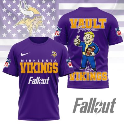 Minnesota Vikings | Premium NFL Fallout Fan 3D Shirt