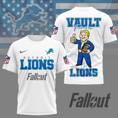 Detroit Lions | Premium NFL Fallout Fan 3D Shirt