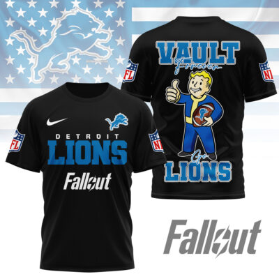 Detroit Lions | Premium NFL Fallout Fan 3D Shirt