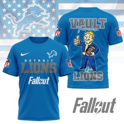Detroit Lions | Premium NFL Fallout Fan 3D Shirt