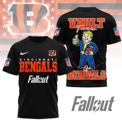 Cincinnati Bengals | Premium NFL Fallout Fan 3D Shirt