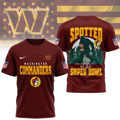 Washington Commanders | Premium NFL Spotted at the Super Bowl 3D Shirt