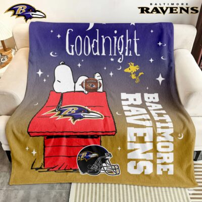 Baltimore Ravens | Premium NFL Snoopy Fan Blanket