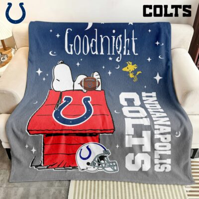 Indianapolis Colts | Premium NFL Snoopy Fan Blanket - 30 x 40inch