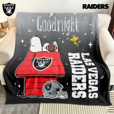 Las Vegas Raiders | Premium NFL Snoopy Fan Blanket