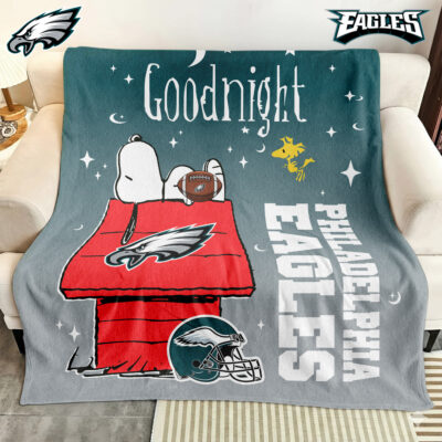 Philadelphia Eagles | Premium NFL Snoopy Fan Blanket - 60 x 80inch