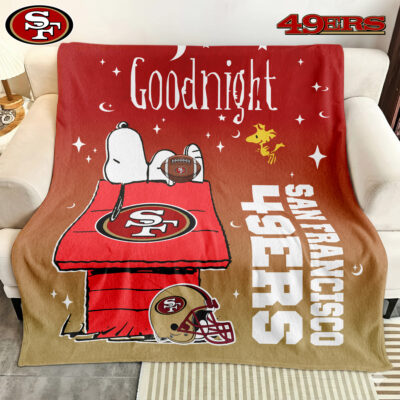 San Francisco 49ers | Premium NFL Snoopy Fan Blanket