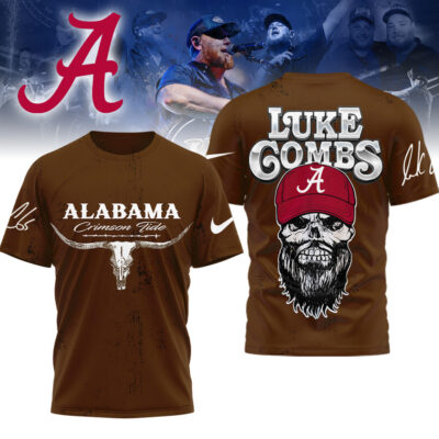 Alabama Crimson Tide | Premium NCAA Luke Combs Country Music 3D Shirt