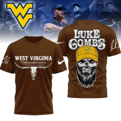 West Virginia Mountaineers | Premium NCAA Luke Combs Country Music 3D Shirt