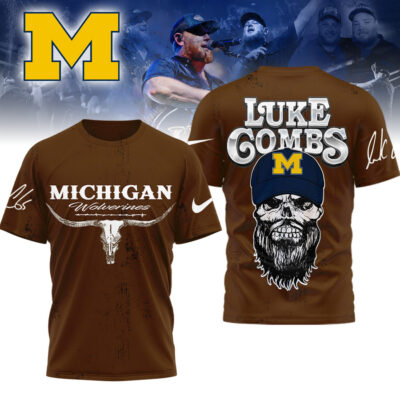 Michigan Wolverines | Premium NCAA Luke Combs Country Music 3D Shirt