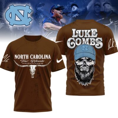 North Carolina Tar Heels | Premium NCAA Luke Combs Country Music 3D Shirt