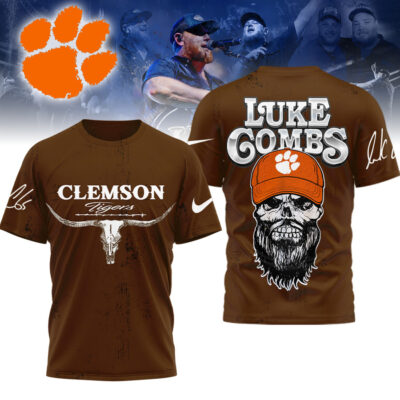 Clemson Tigers | Premium NCAA Luke Combs Country Music 3D Shirt