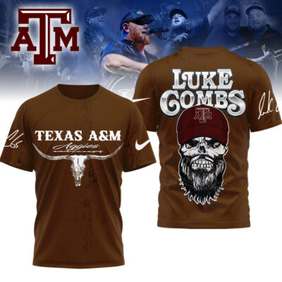 Texas A&M Aggies | Premium NCAA Luke Combs Country Music 3D Shirt